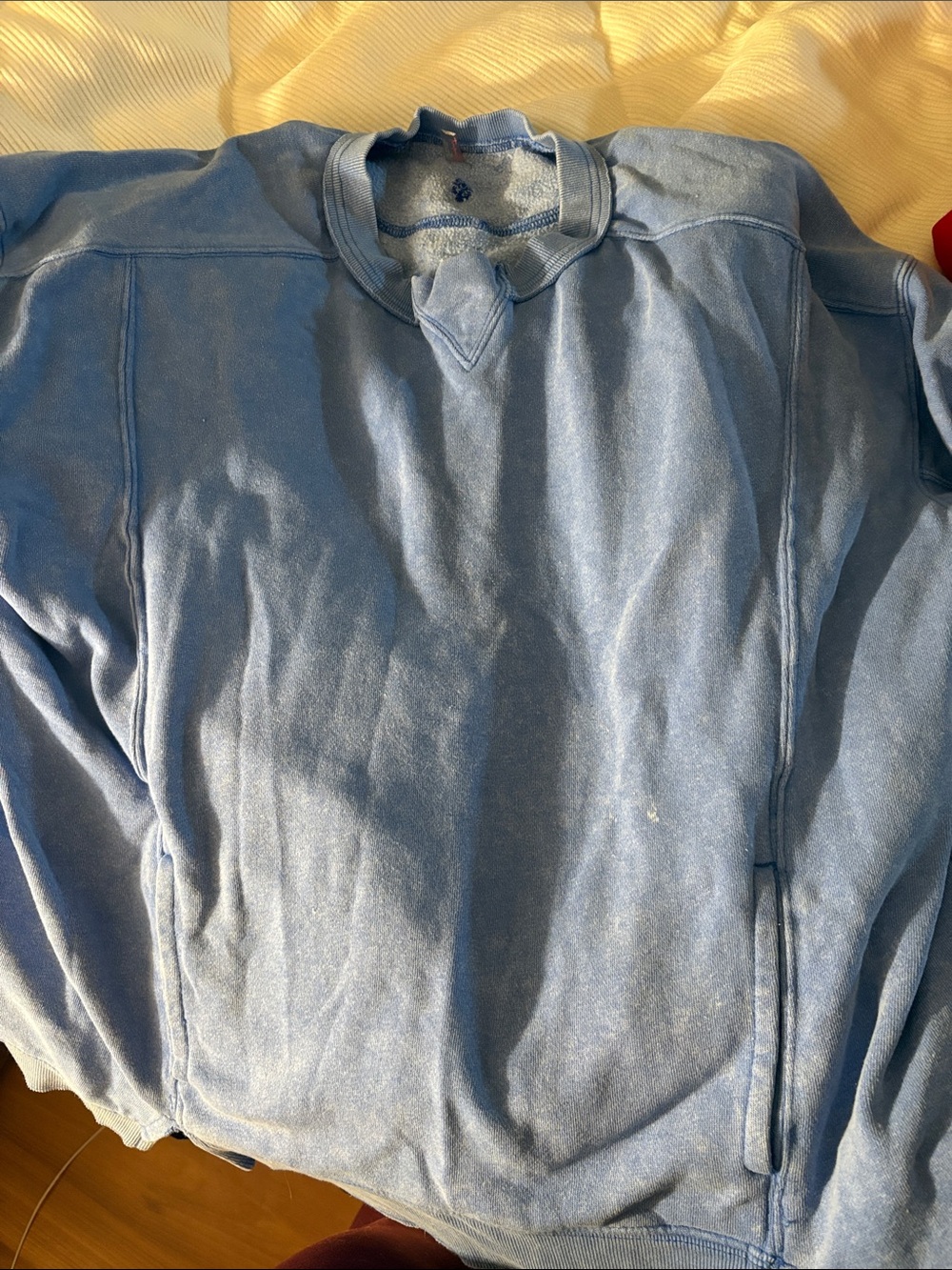 Free People Women's Crewneck Sweater in Faded Blue